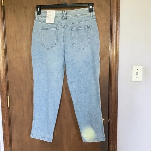 Sonoma jean pleated front relaxed high rise straight leg jean retro 12 16 18 - Picture 12 of 17